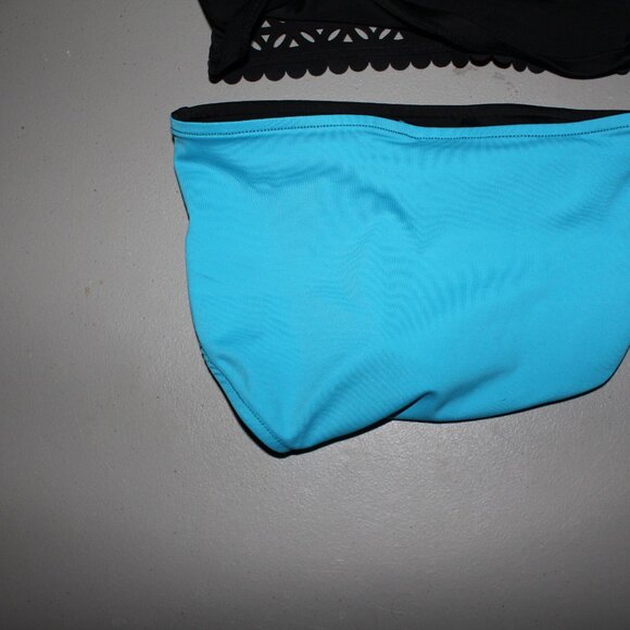Blue & Black 2 Pcs Justice Bikini Swimsuit Size 7 - Picture 10 of 13